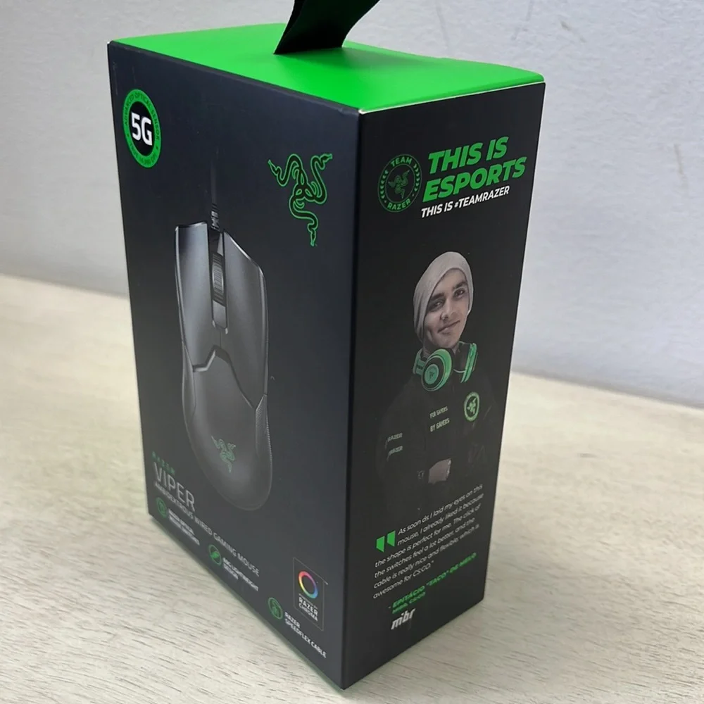 NIB / Sealed - Razer Viper Ultralight Ambidextrous Wired Gaming Mouse
